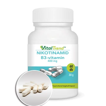 Nikotinamid (B3-vitamin) 400 mg kapszula Nikotinamid (B3-vitamin) 400 mg kapszula
