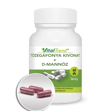 Tőzegáfonya + D-mannóz kapszula Tőzegáfonya + D-mannóz kapszula
