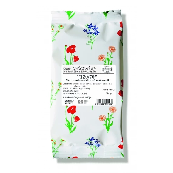 120/70 (Vérnyomáscsökkentő) tea