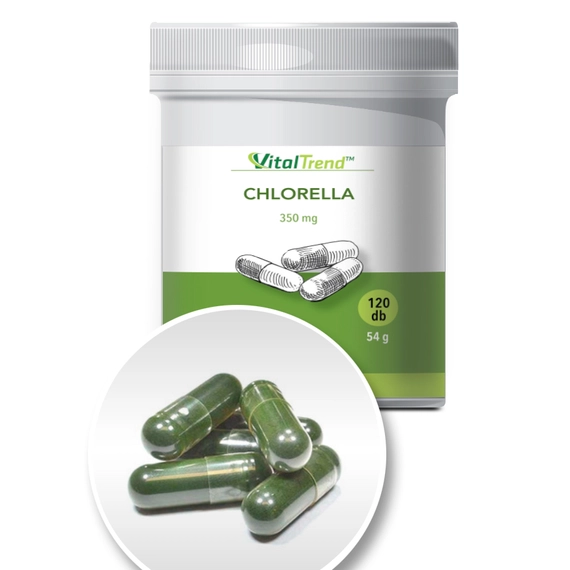 Chlorella alga kapszula