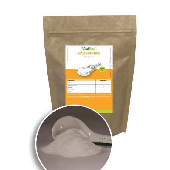 Maltodextrin por 1 kg – 100% tisztaságú, fehér szénhidrátpor sportolóknak