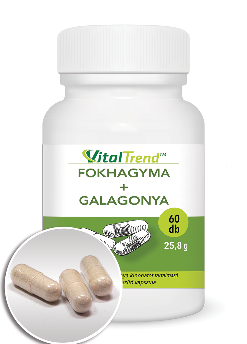 Fokhagyma + Galagonya kivonat kapszula