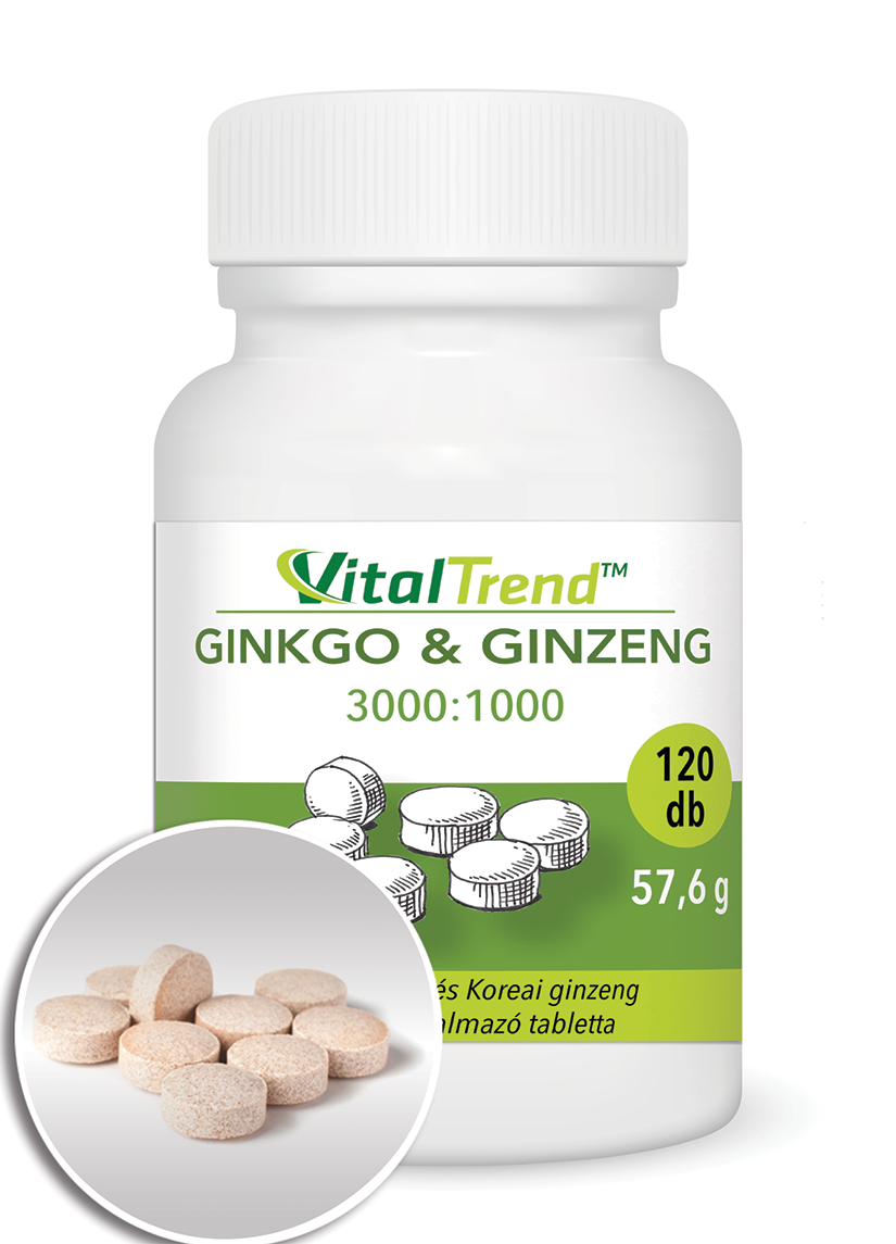 Ginkgo + Ginzeng tabletta