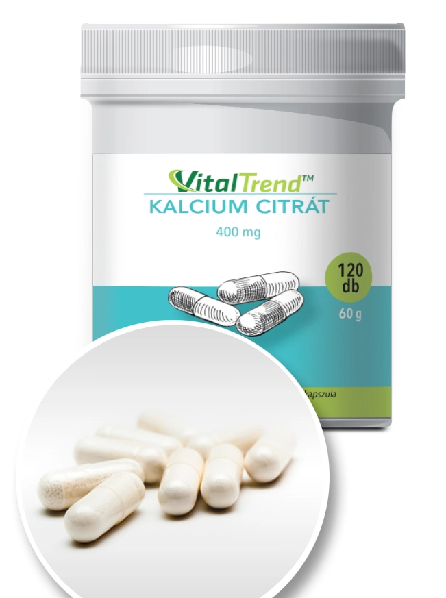 Kalcium-citrát 400 mg kapszula
