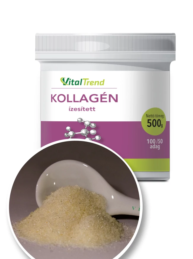 Kollagén peptid por sertés (ananászos ízesítéssel)