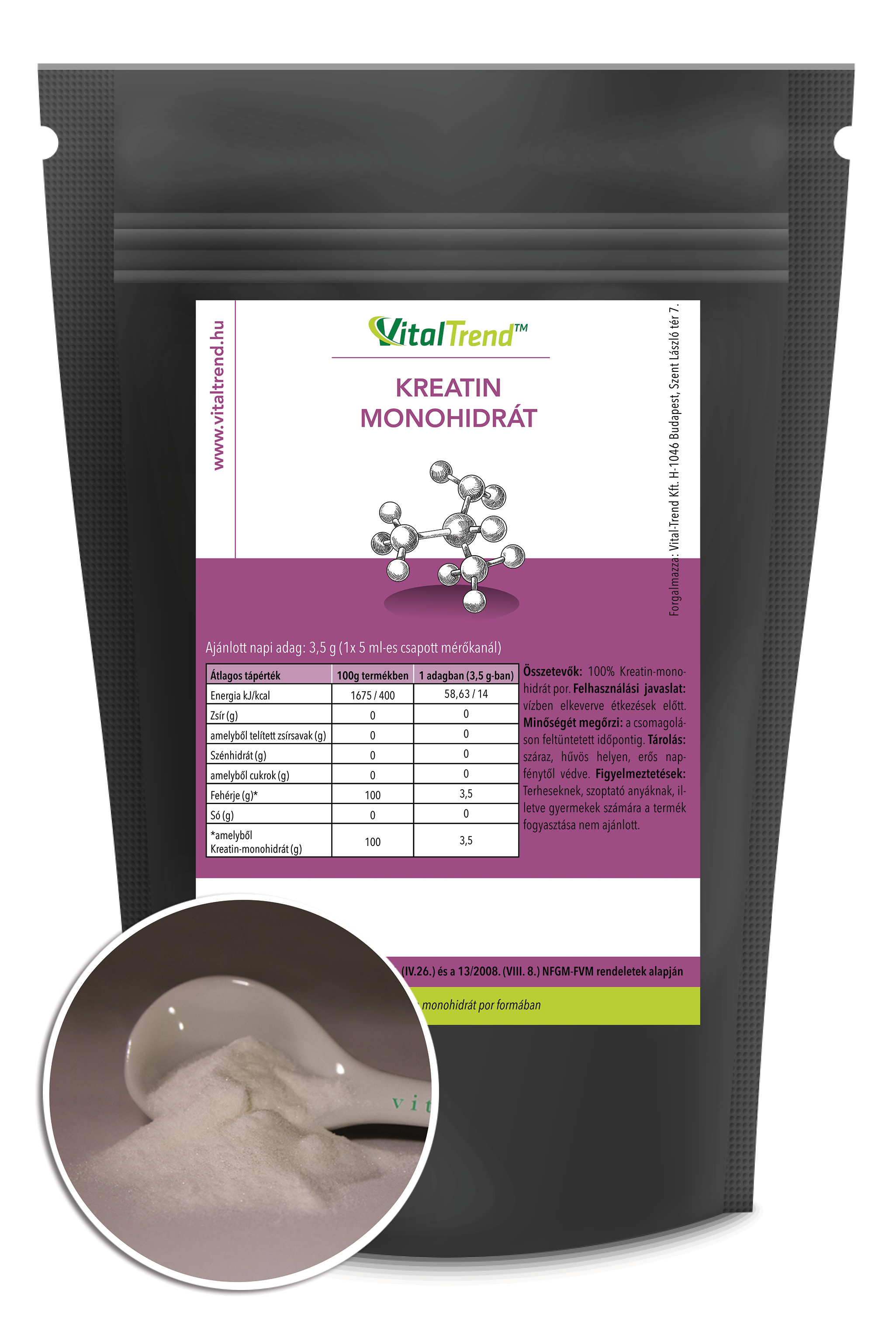 Kreatin-monohidrát por-1 kg