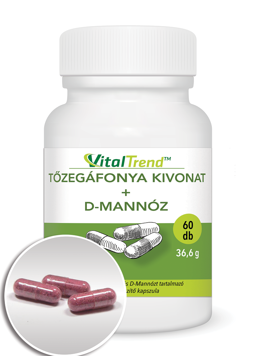 Tőzegáfonya + D-mannóz kapszula